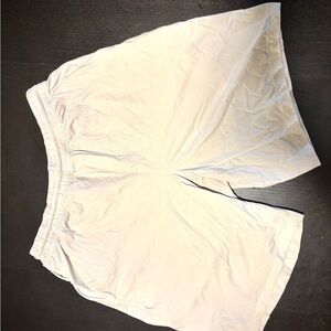 White Pace Maker lined Lululemon Athletic Shorts